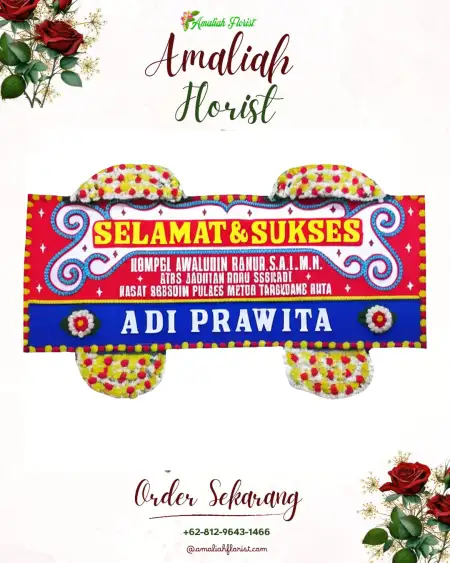 Papan Bunga Ucapan Selamat Widodaren